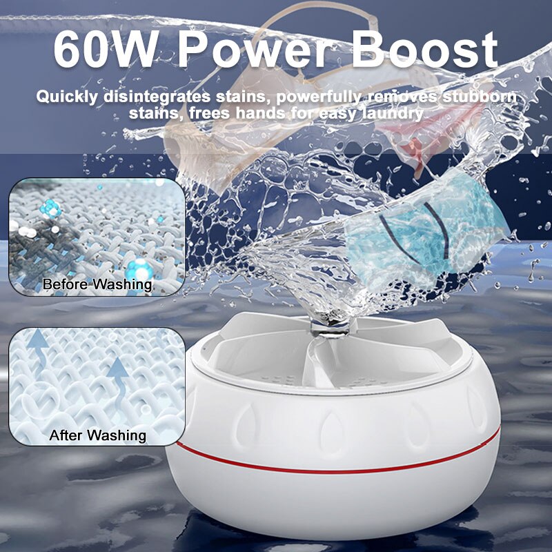 DomusEssentials™ Portable Turbo Washing Machine