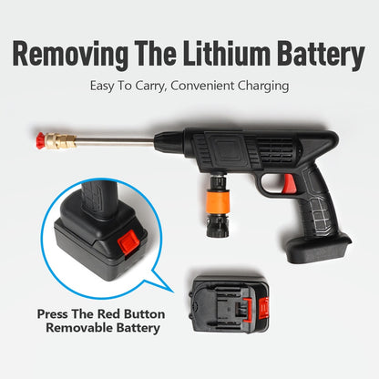 DomusEssentials™ Cordless High-Pressure Washer Gun